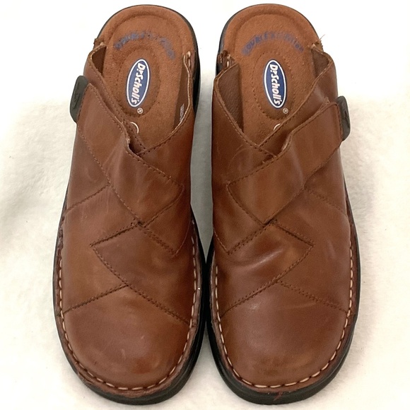 Dr Scholl's Megan Double Air Pillow Slip On Comfort Mule  Clog Leather Size 8 - Picture 4 of 15
